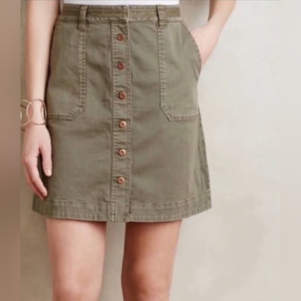 Pilcro And The Letterpress Mini Skirt